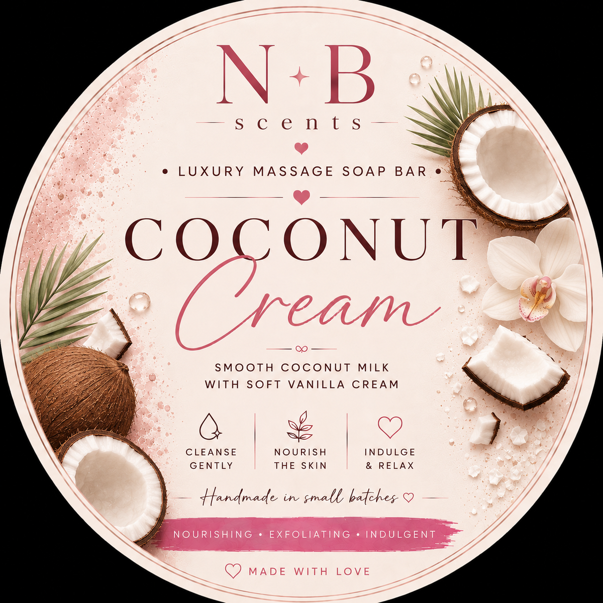 Coconut Cream Massage Soap Bar