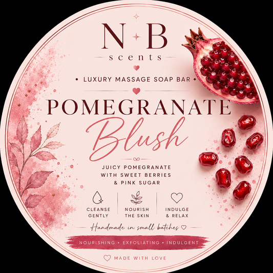 Pomegranate Blush Massage Soap Bar